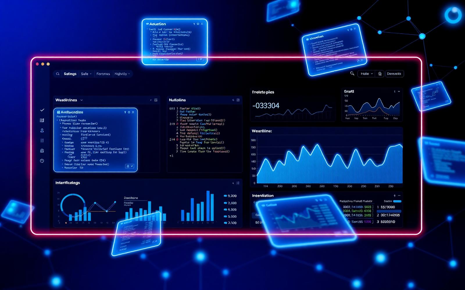 Modern technology dashboard